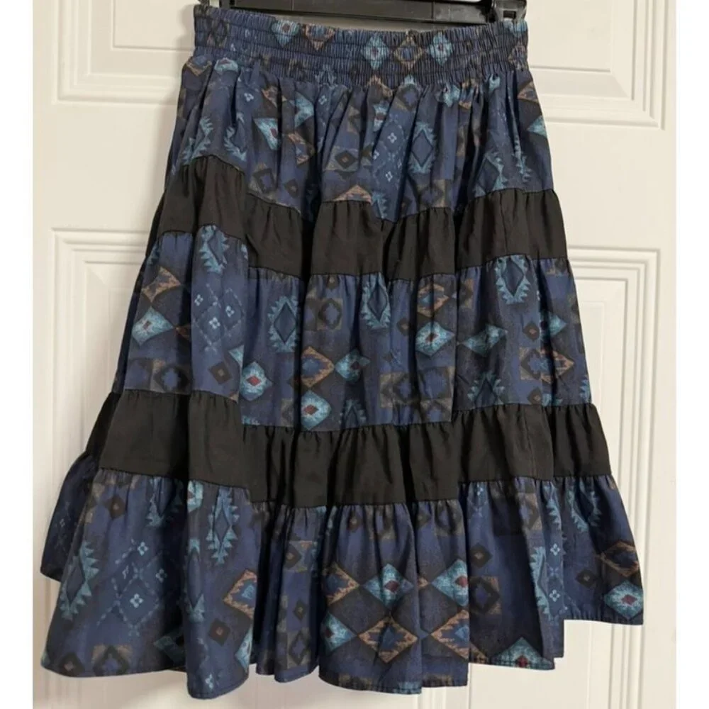Square Up Fashions Burgundy Square Dance Skirtl SZ Small Lace Ruffle‎ Two Step